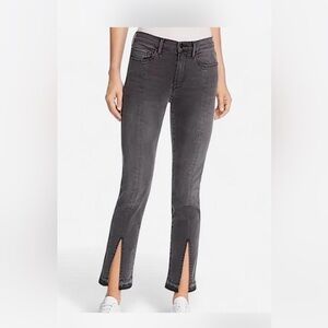 Frame Denim Charcoal Straight Leg Jeans